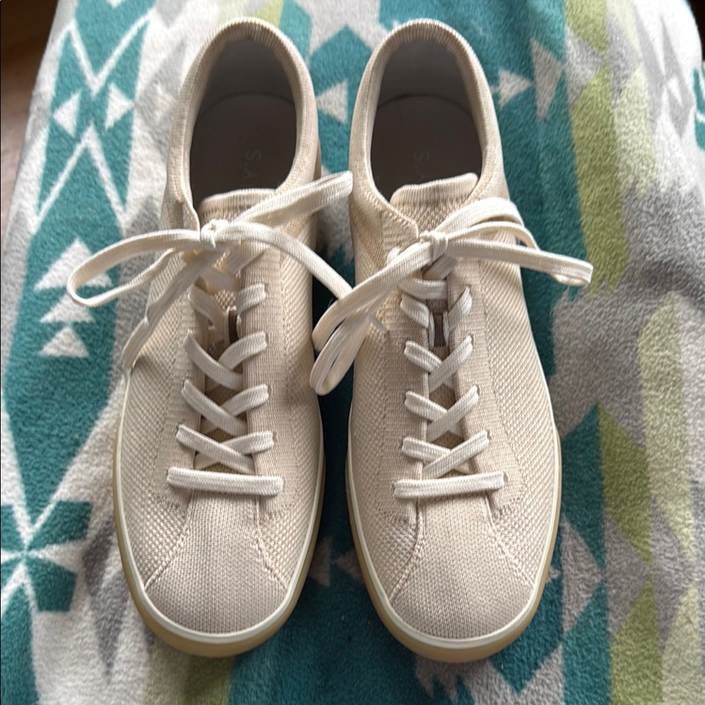 Rothy's Ivory Knit Sneakers